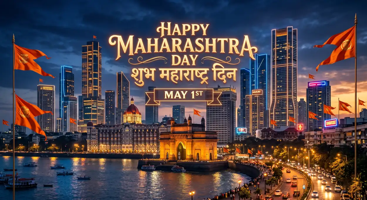 Free Download Happy Maharashtra Day 2026 Viral Greeting Images Hd - High Quality Happy Maharashtra Day 2026 Image