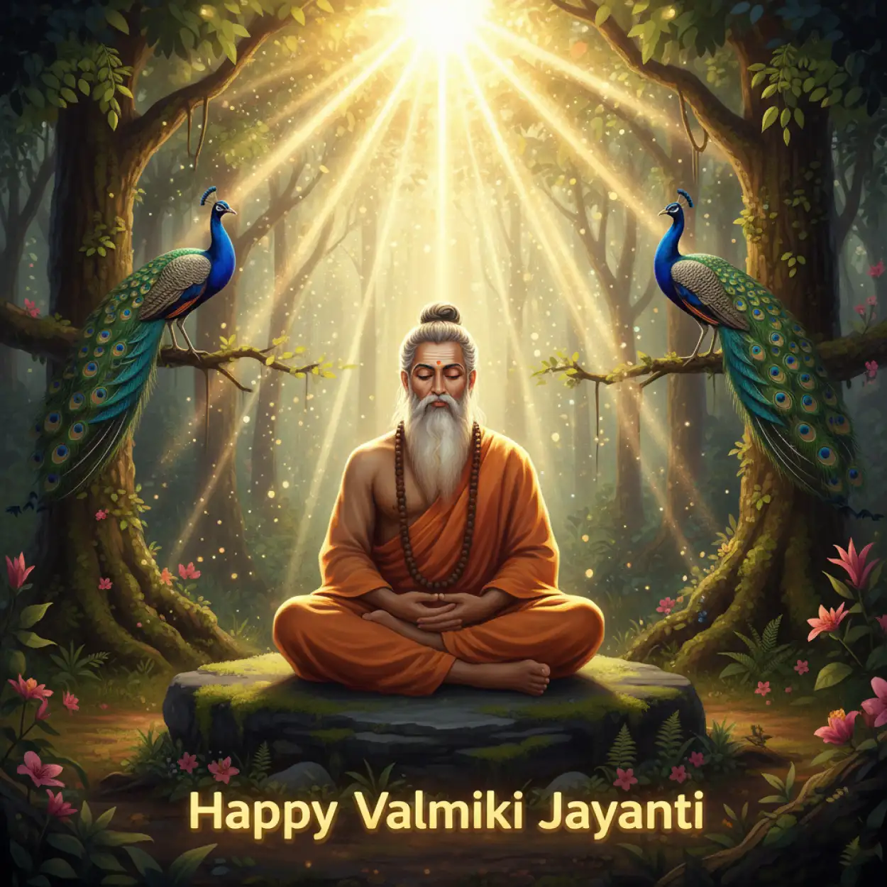 Free Download Happy Maharishi Valmiki Jayanti 3d Text Images - High Quality Happy Maharishi Valmiki Jayanti Background