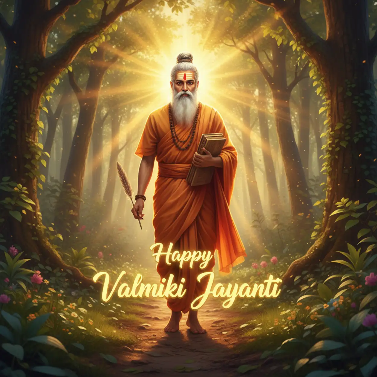 Free Download Happy Maharishi Valmiki Jayanti Drawing Ideas For School - High Quality Happy Maharishi Valmiki Jayanti Background
