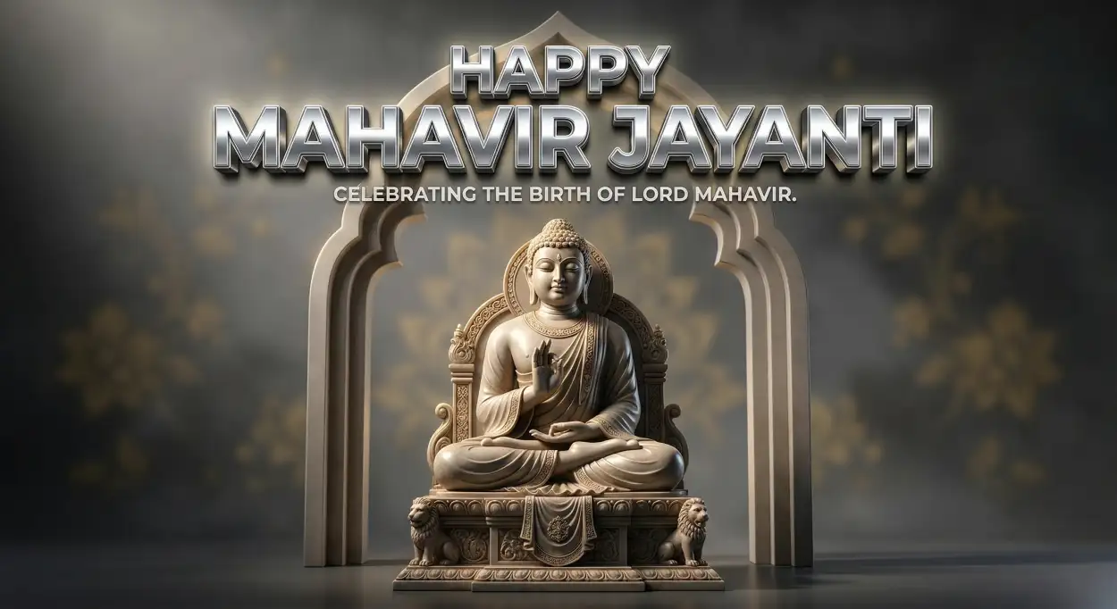 Free Download Happy Mahavir Jayanti 2026 Hd Images - High Quality Happy Mahavir Jayanti 2026 Image
