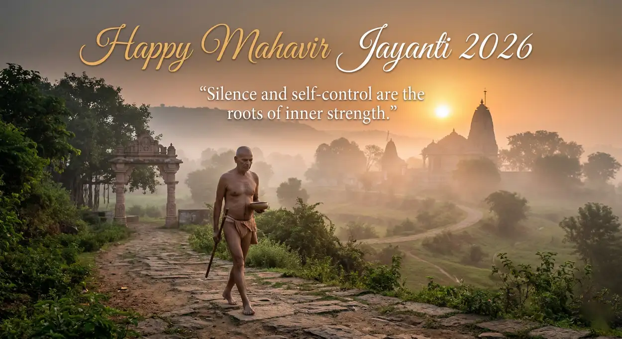 Free Download Happy Mahavir Jayanti 2026 Wishes Quotes - High Quality Mahavir Jayanti 2026 Wishes Image