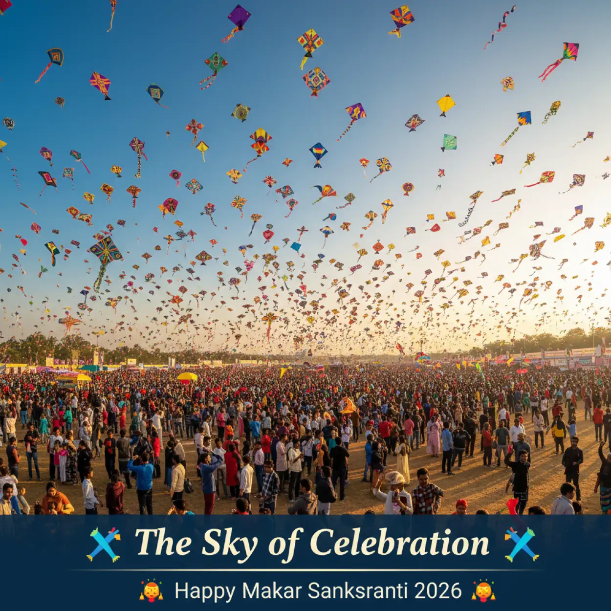 happy makar sankranti 2026 cinematic hdr kite festival background