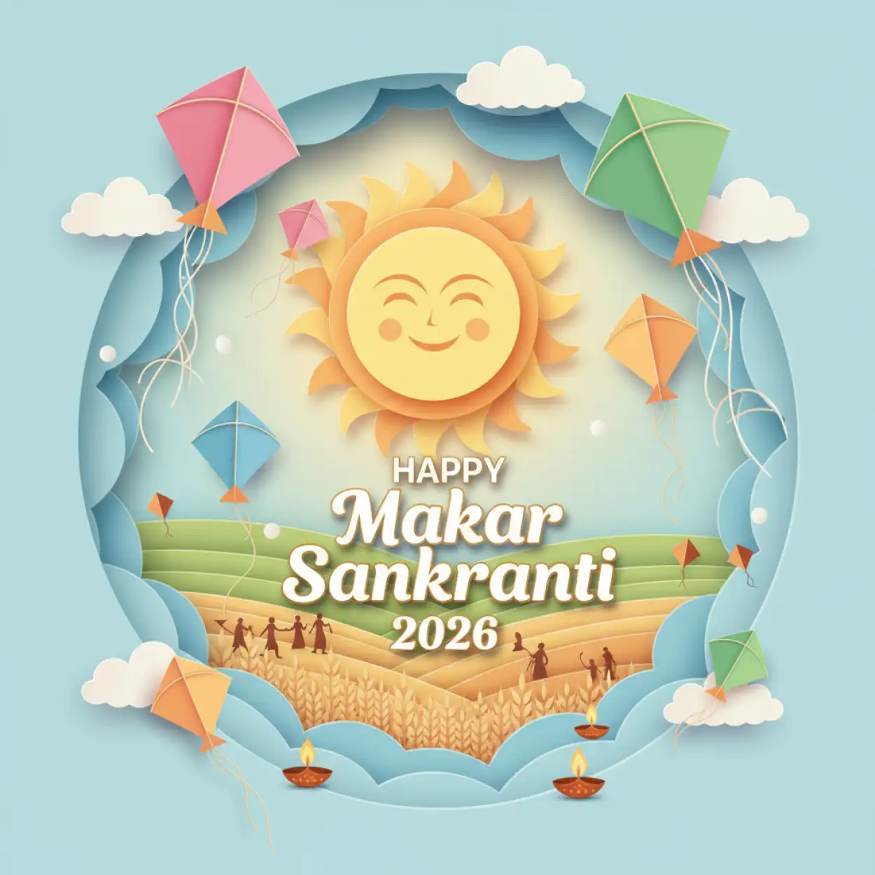 Free Download Happy Makar Sankranti 2026 Festival Wishes For School - High Quality Happy Makar Sankranti 2026 Background