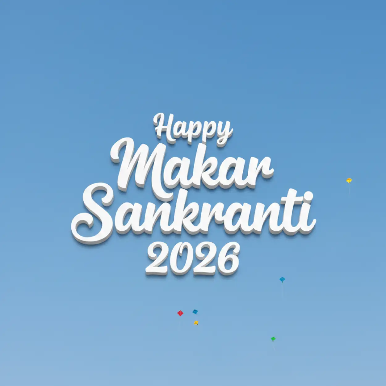 happy makar sankranti 2026 happy wishes text image design