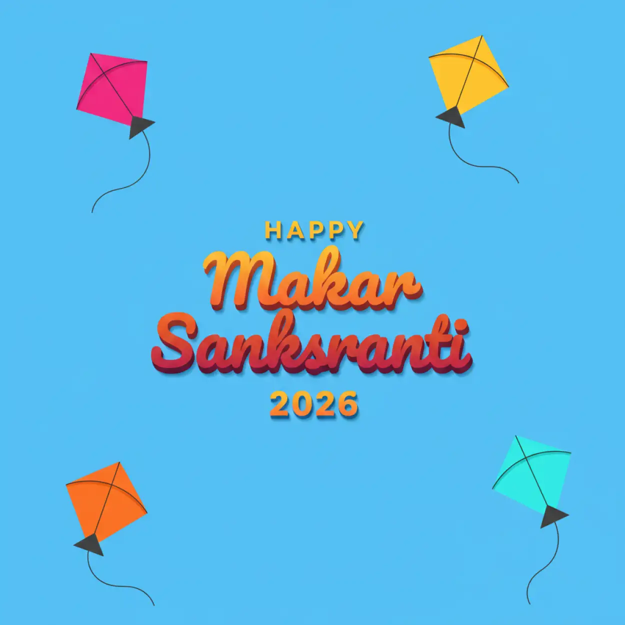 happy makar sankranti 2026 kids kite flying celebration images