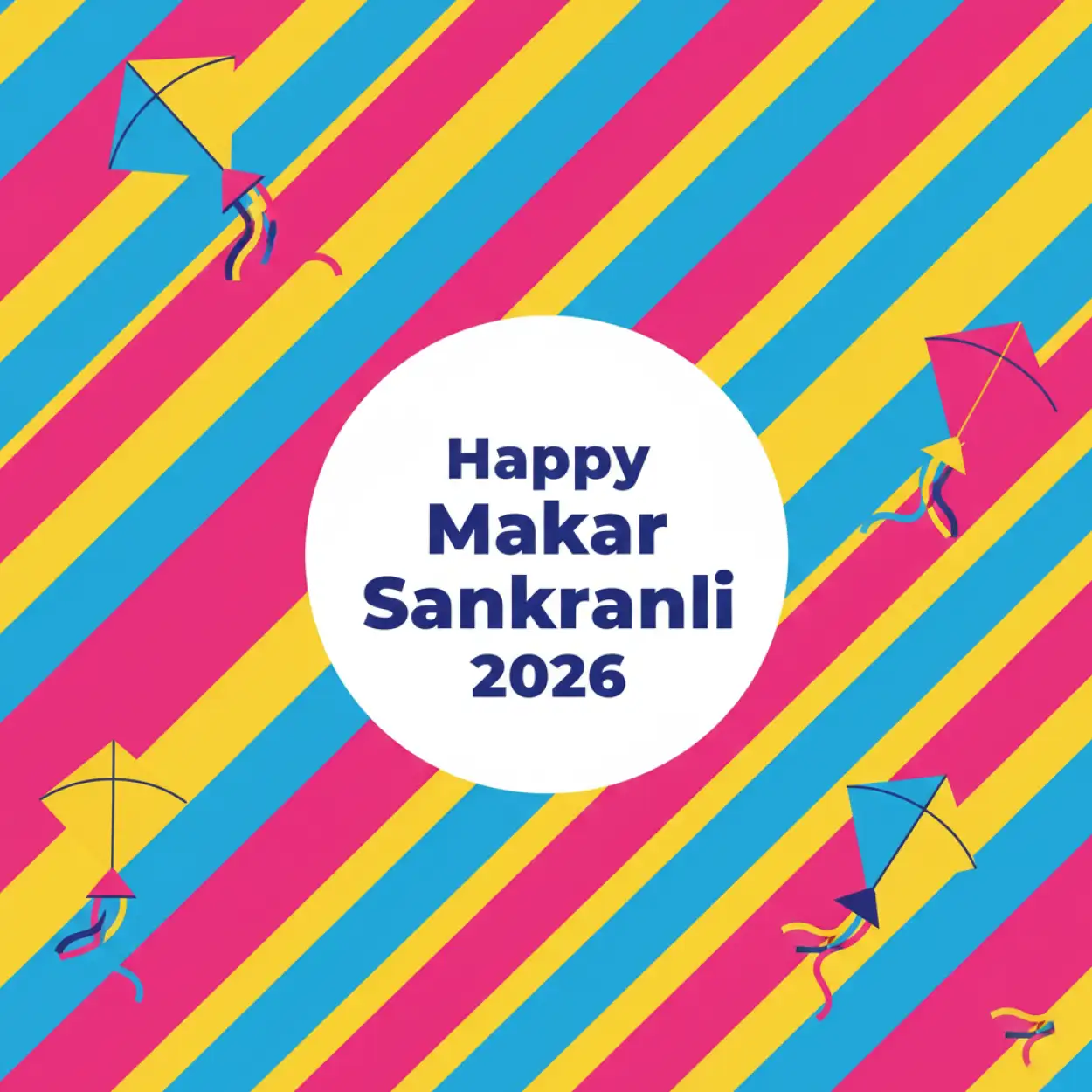 happy makar sankranti 2026 poster design for social media