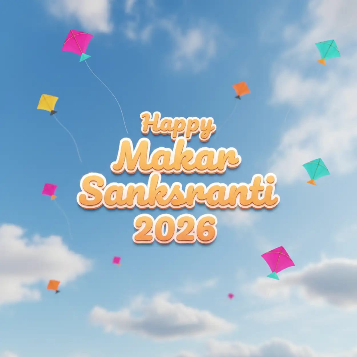 happy makar sankranti 2026 stylish banner design for social media