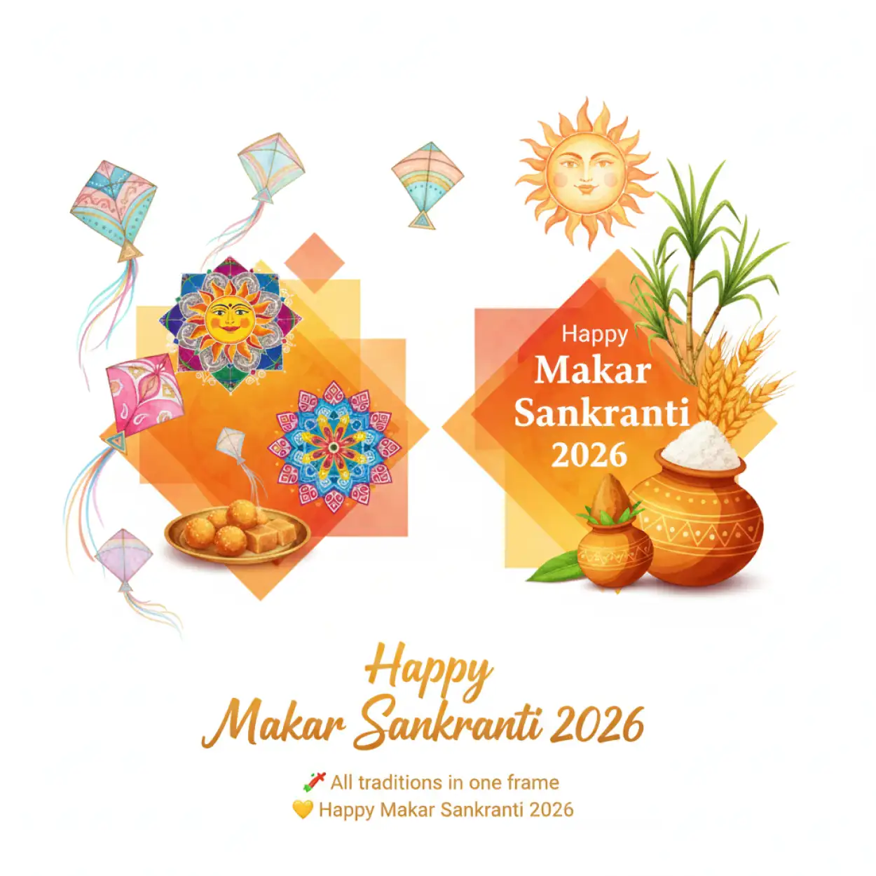 happy makar sankranti 2026 wishes for facebook post sharing