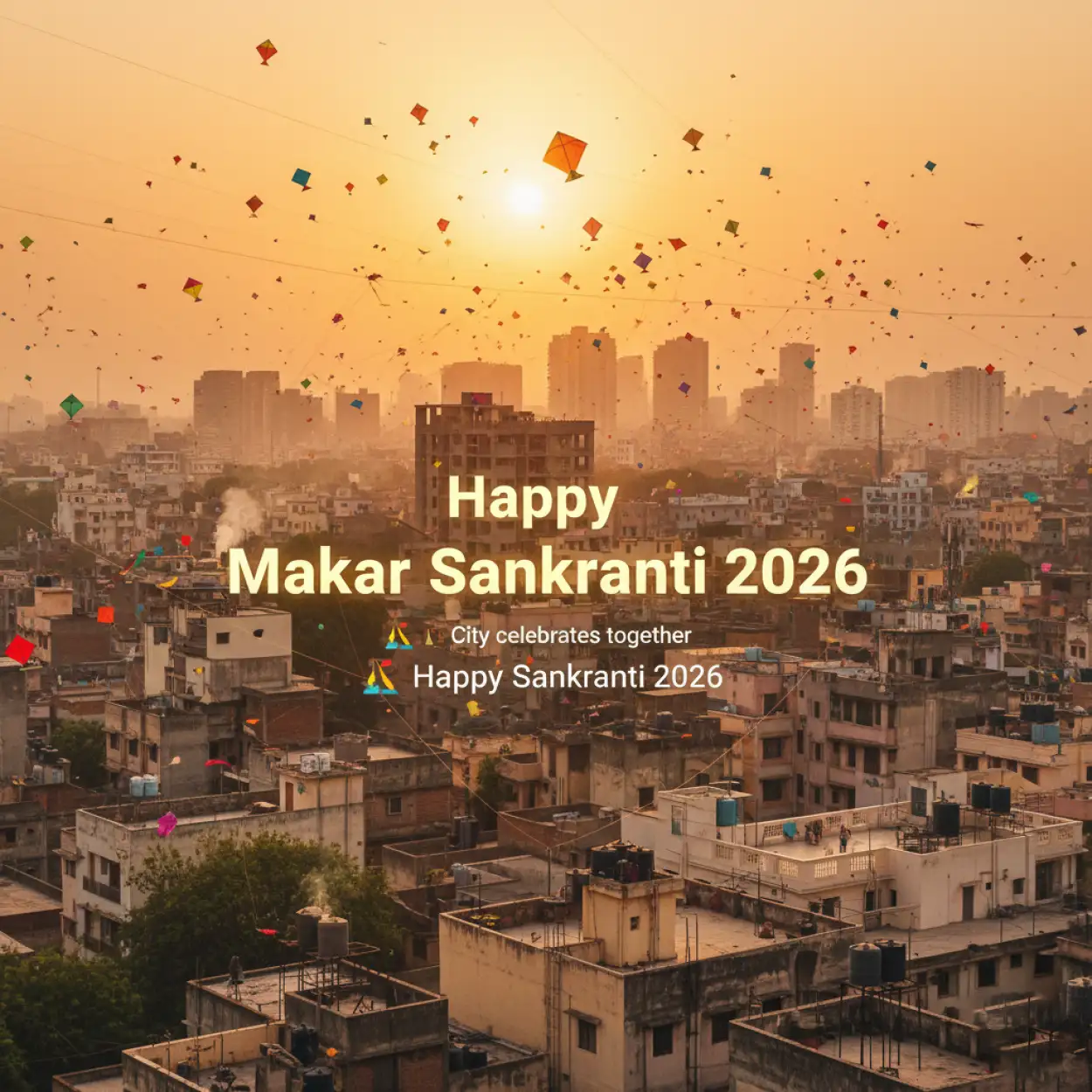 happy makar sankranti 2026 wishes reel caption
