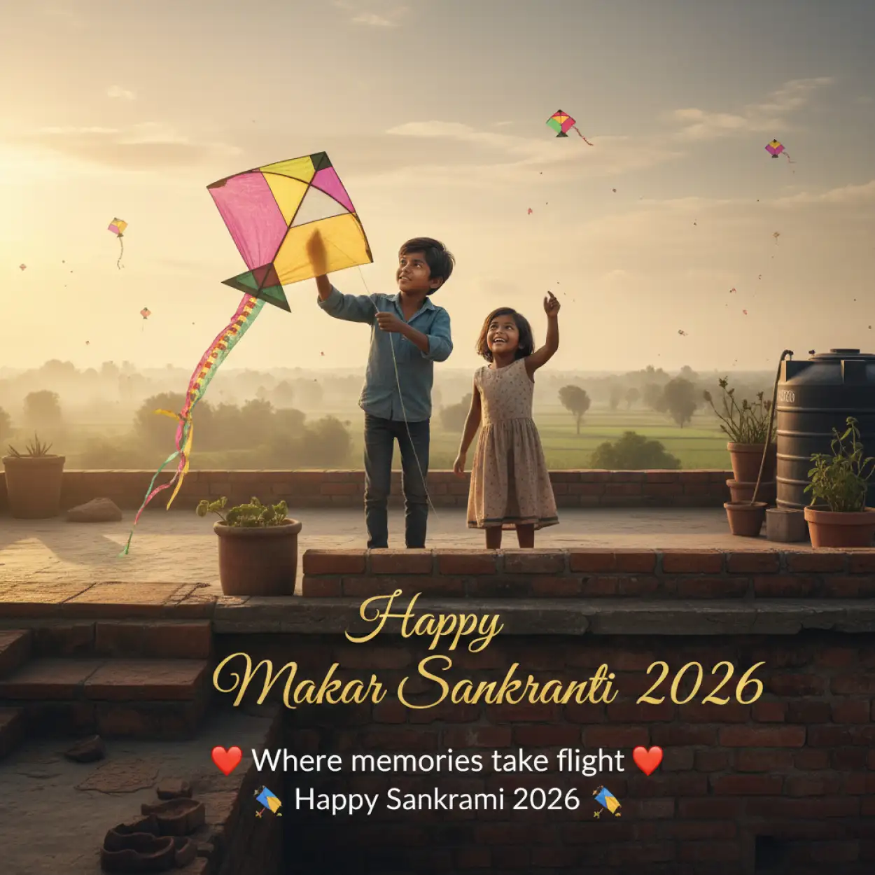 happy makar sankranti 2026 wishes with pooja theme