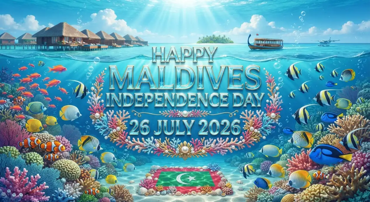 Free Download Happy Maldives Independence Day Festival Poster - High Quality Maldives Independence Day 2026 Image