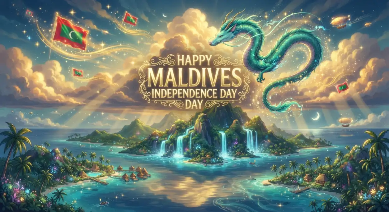 Free Download Happy Maldives Independence Day Illustration - High Quality Maldives Independence Day 2026 Image
