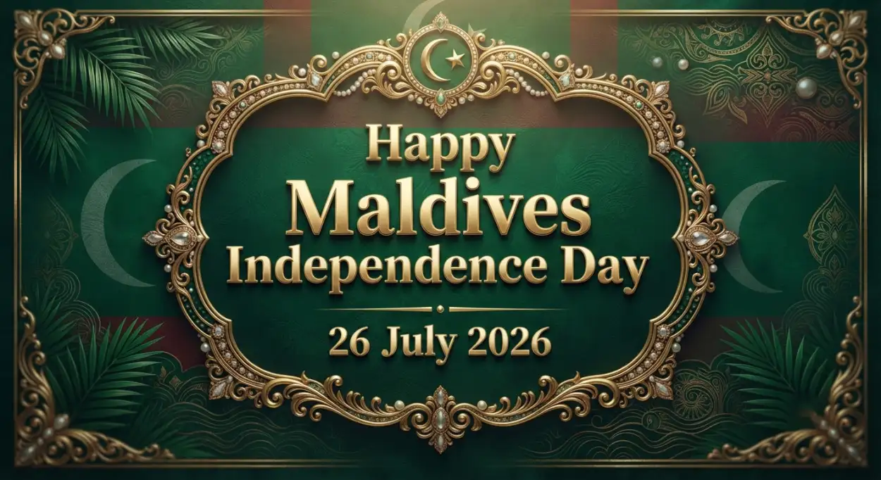 Free Download Happy Maldives Independence Day Invitation Card - High Quality Maldives Independence Day 2026 Image
