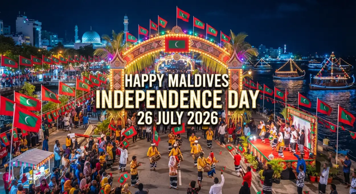 Free Download Happy Maldives Independence Day Maldives Flag Png - High Quality Maldives Independence Day 2026 Transparent PNG