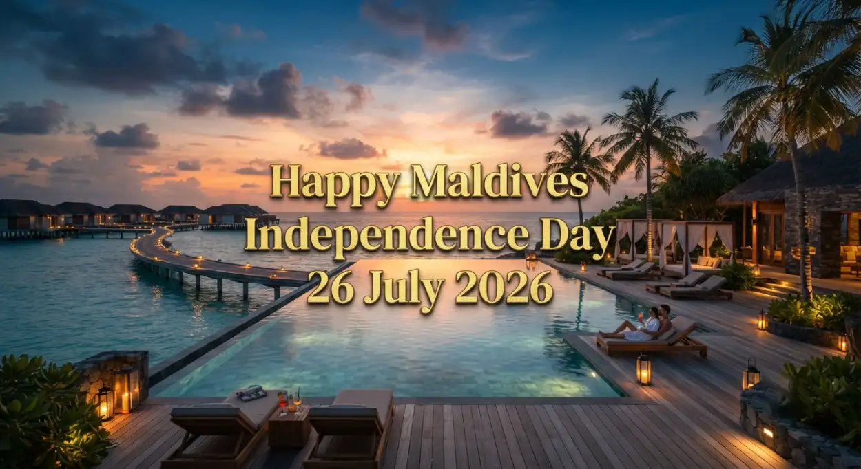 Free Download Happy Maldives Independence Day Presentation Template - High Quality Maldives Independence Day 2026 Image