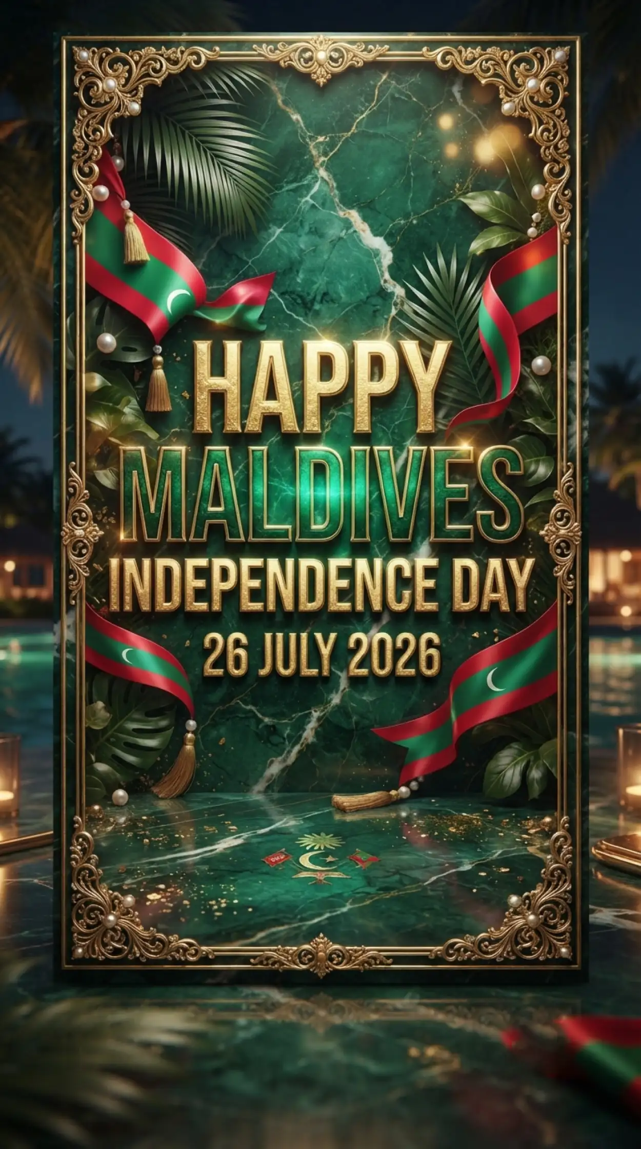Free Download Happy Maldives Independence Day Vector - High Quality Maldives Independence Day 2026 Image