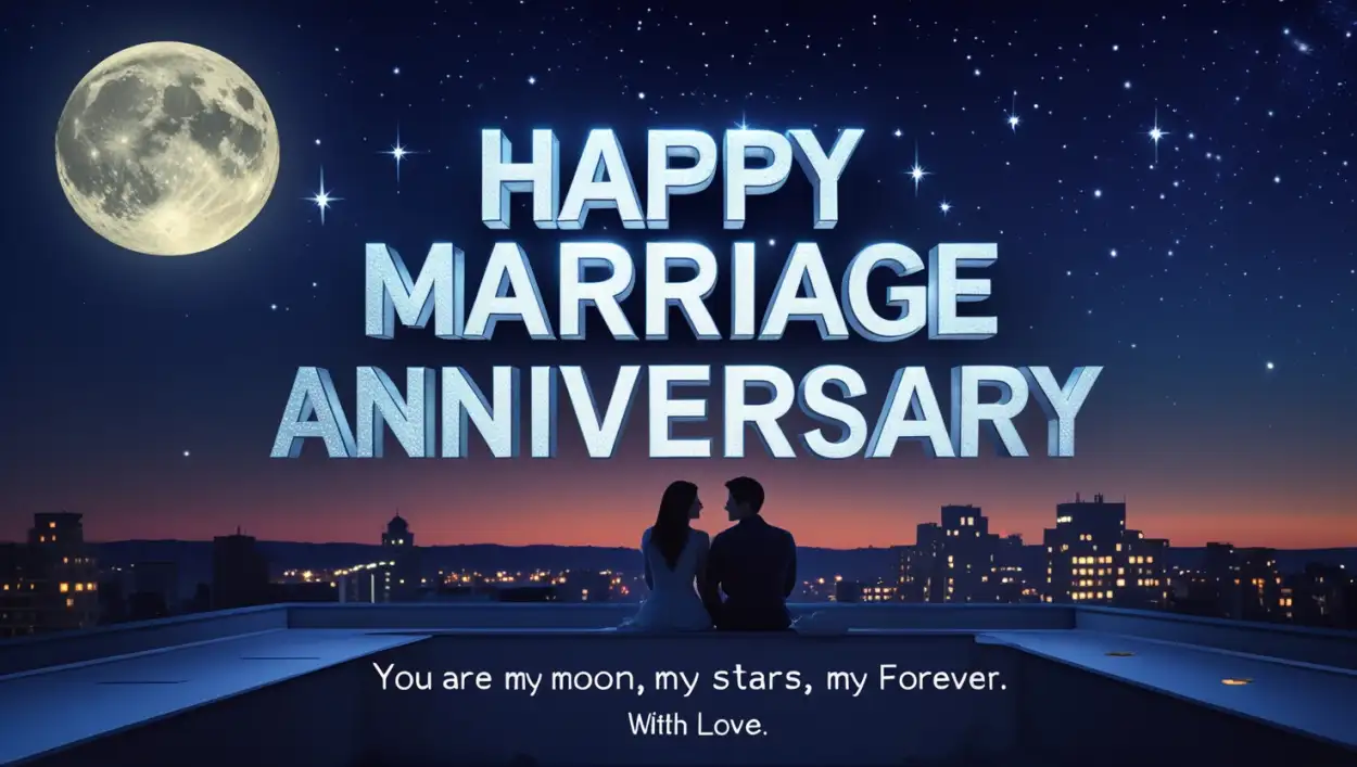 Happy marriage anniversary with name editing