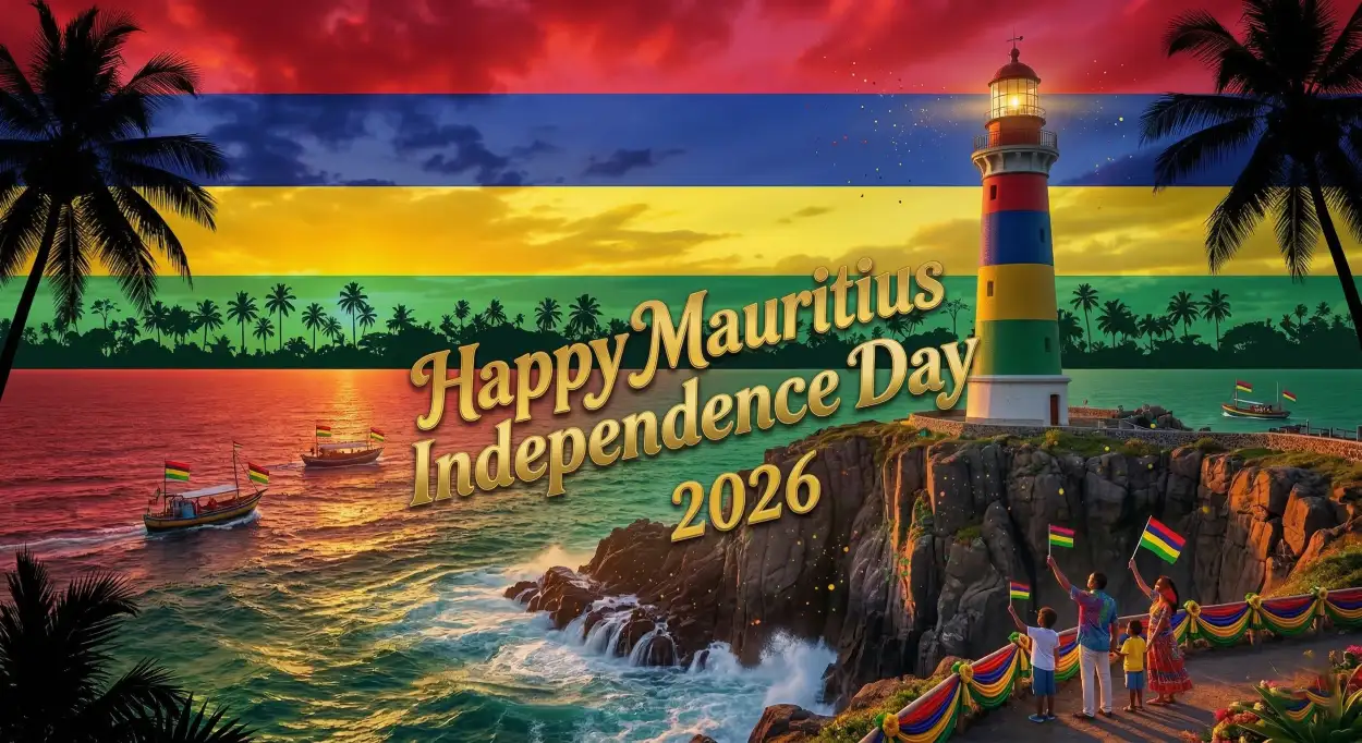 Free Download Happy Mauritius Independence Day 2026 Banner Design - High Quality Happy Mauritius Independence Day 2026 Image