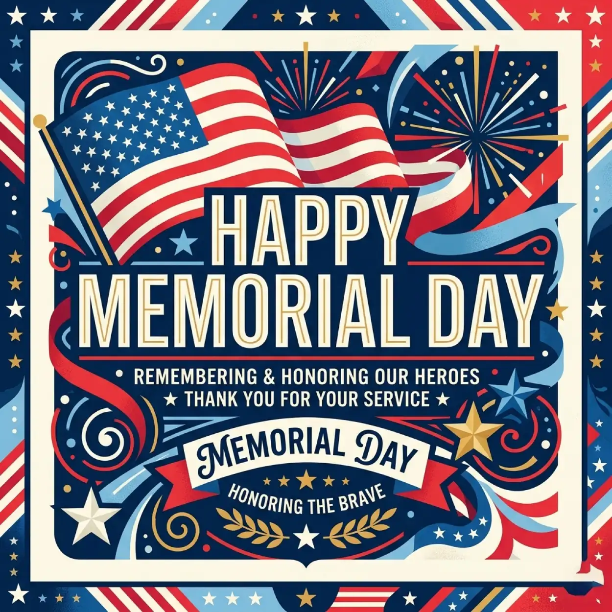 Free Download Happy Memorial Day 2026 Emotional Patriotic Graphics - High Quality Happy Memorial Day 2026 Image