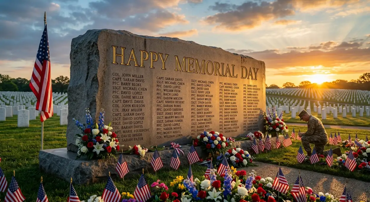 Free Download Happy Memorial Day 2026 Memorial Tribute Quotes - High Quality Happy Memorial Day 2026 Image