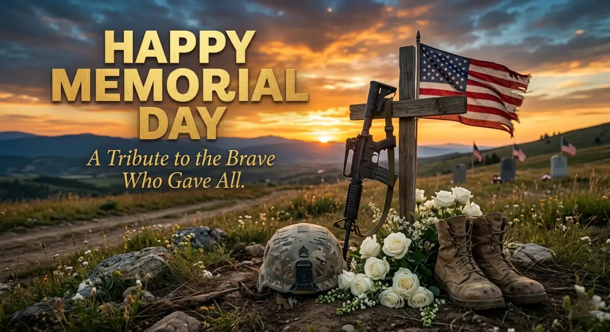 Free Download Happy Memorial Day 2026 Memorial Tribute Social Graphics - High Quality Happy Memorial Day 2026 Image
