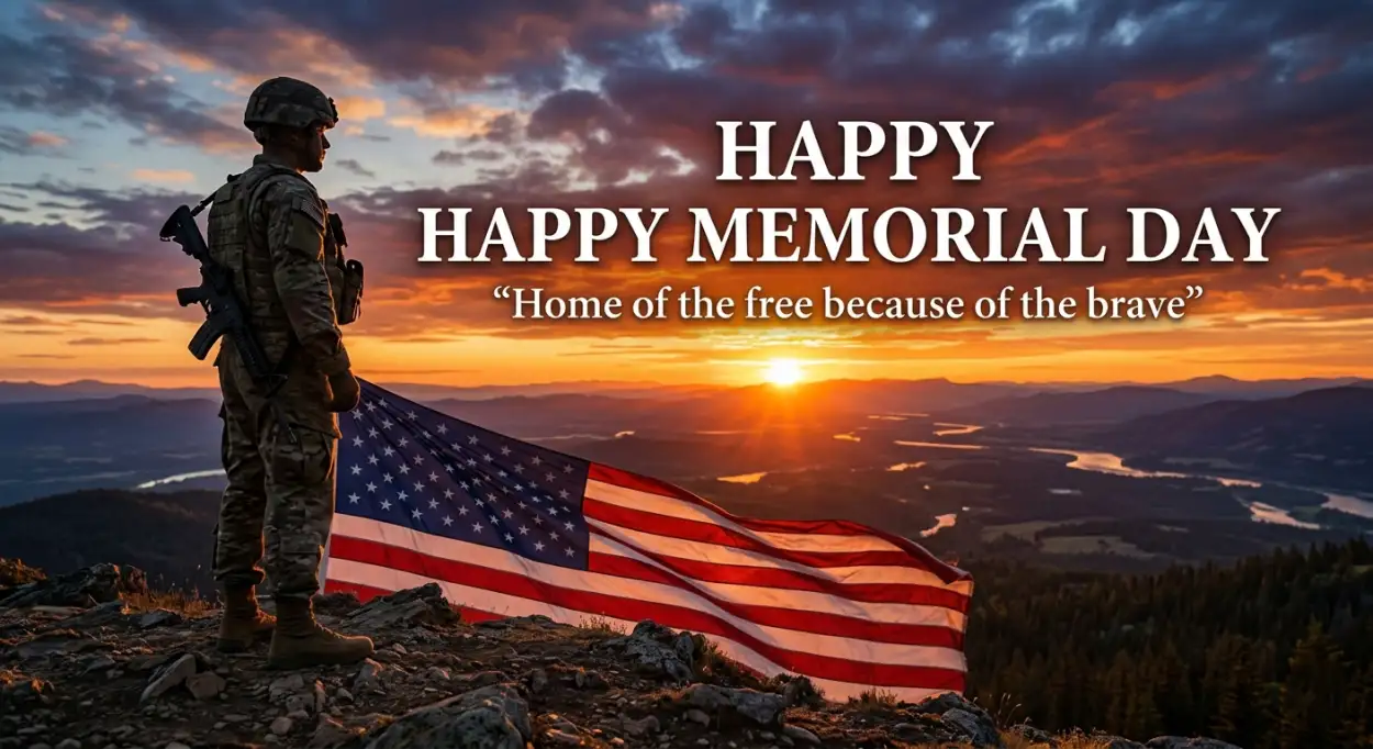 Free Download Happy Memorial Day 2026 Patriotic Greeting Wallpapers - High Quality Happy Memorial Day 2026 Image