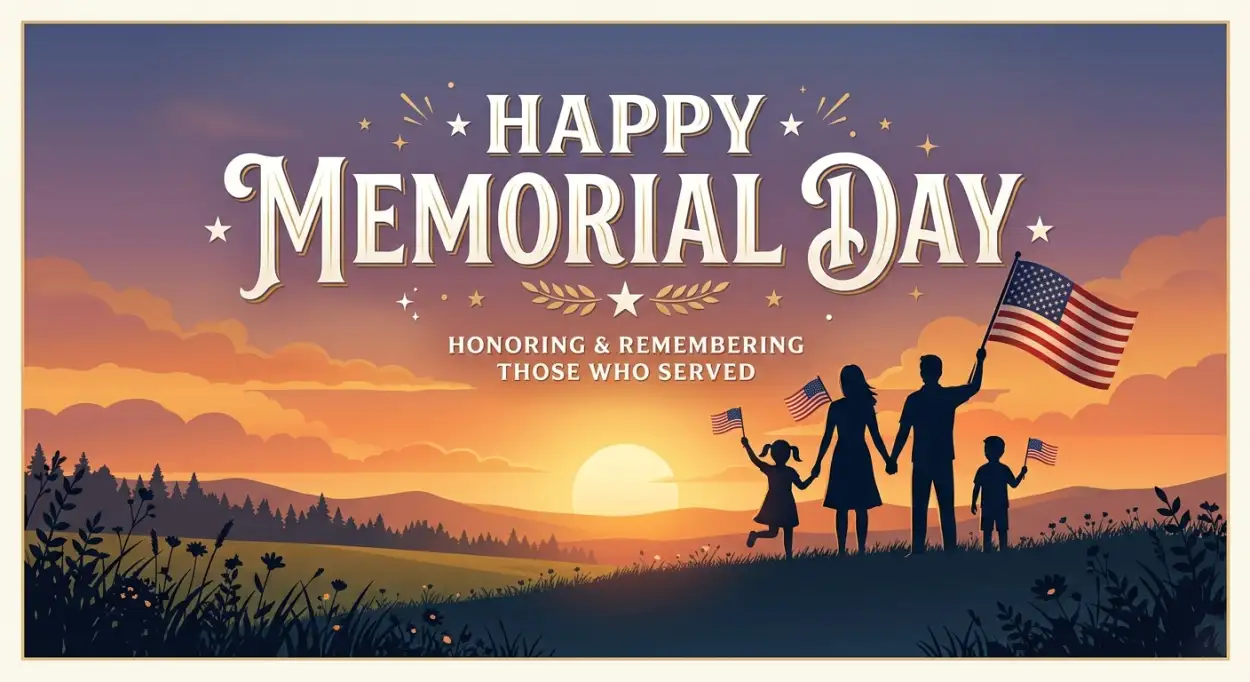 Free Download Happy Memorial Day 2026 Remembrance Clipart Png - High Quality Happy Memorial Day 2026 Transparent PNG