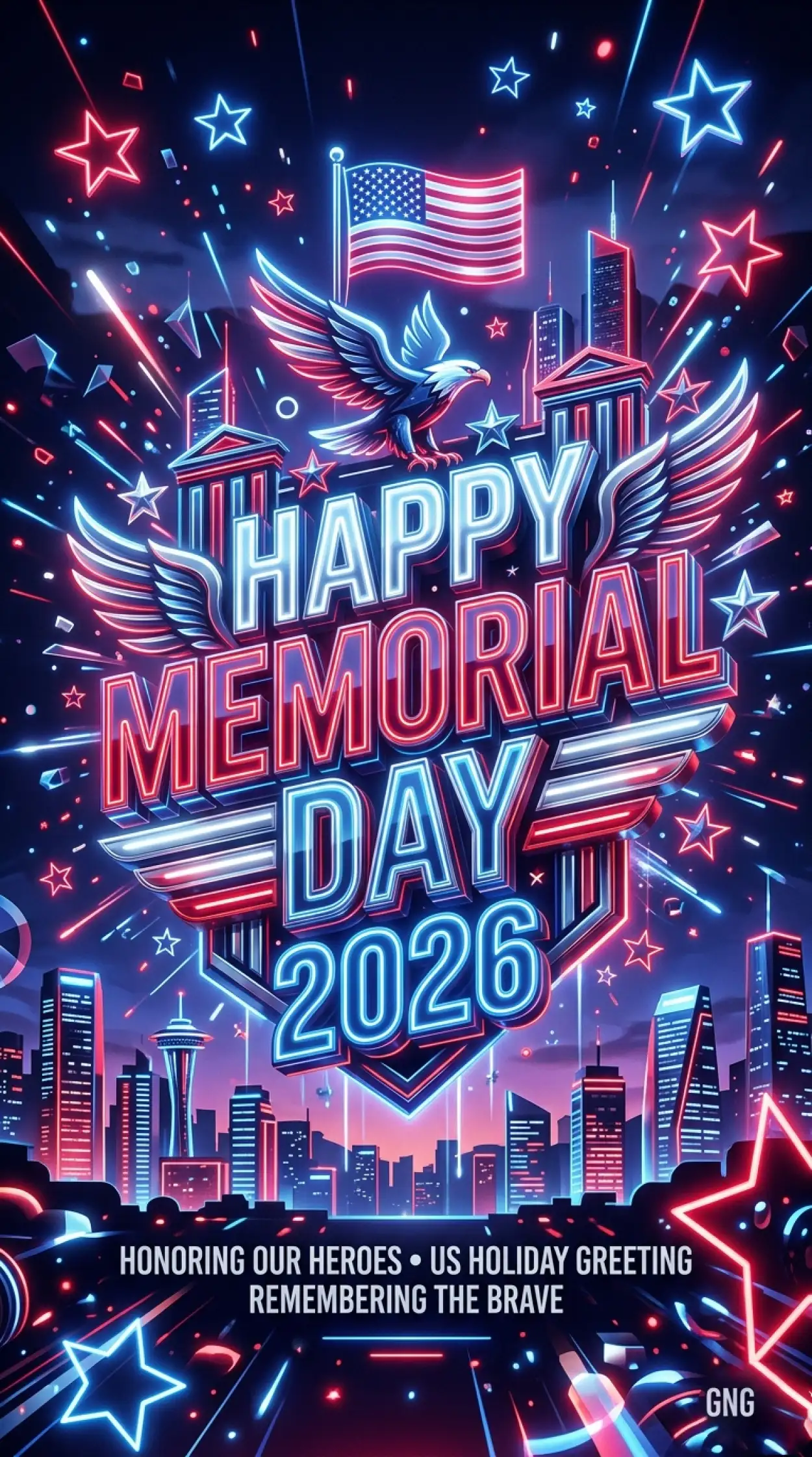 Free Download Happy Memorial Day 2026 Stars And Stripes Graphics - High Quality Happy Memorial Day 2026 Image