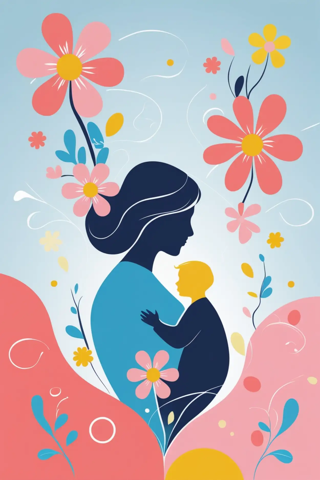 Happy Mothers Day background for Instagram post