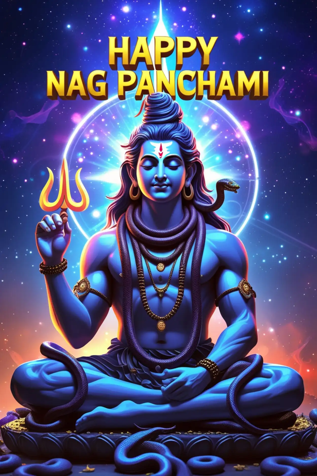 Happy Nag Panchami banner design idea
