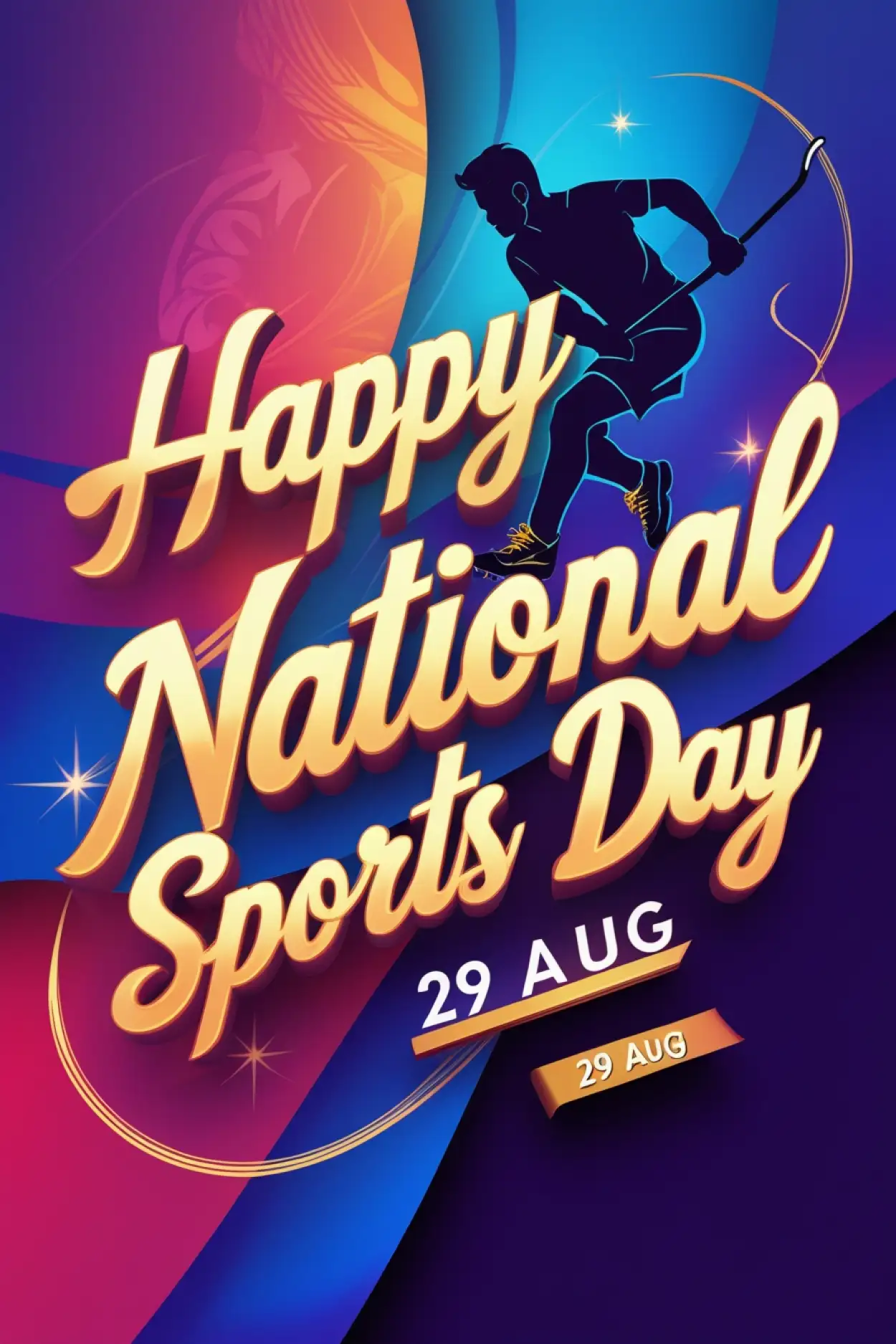 Free Download Happy National Sports Day Motivational Slogans - High Quality Happy National Sports Day Background