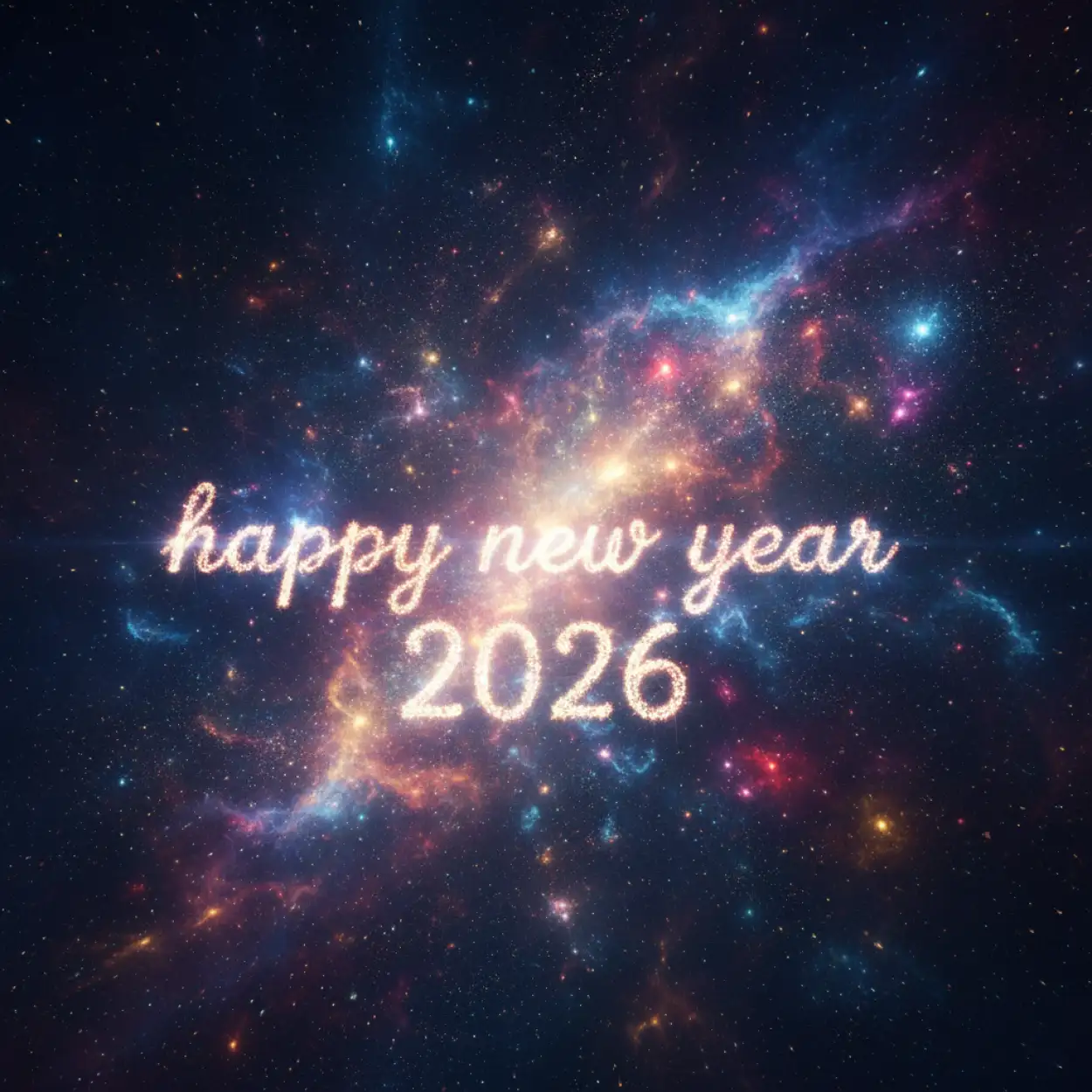 happy new year 2026 aesthetic background