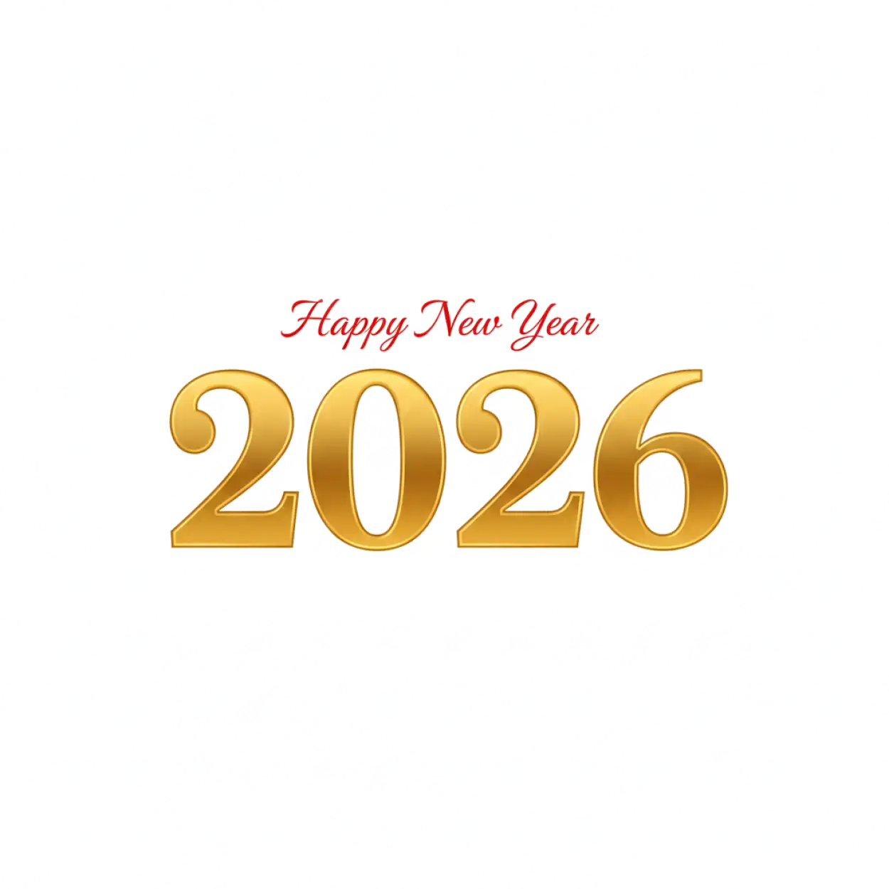 happy new year 2026 black and gold png