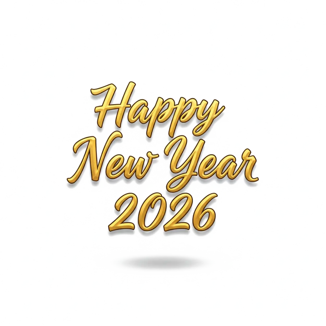 happy new year 2026 celebration text png