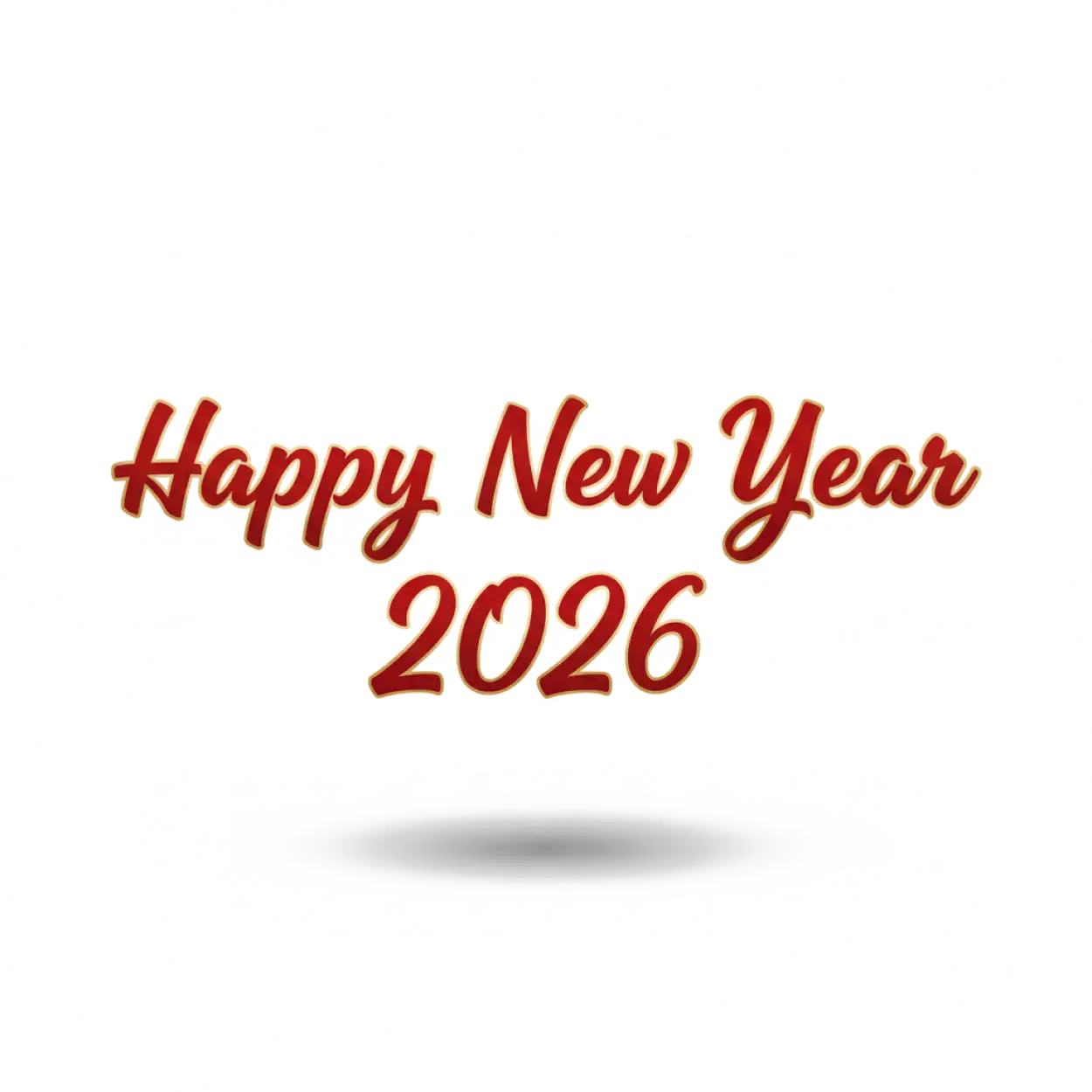 happy new year 2026 colorful png