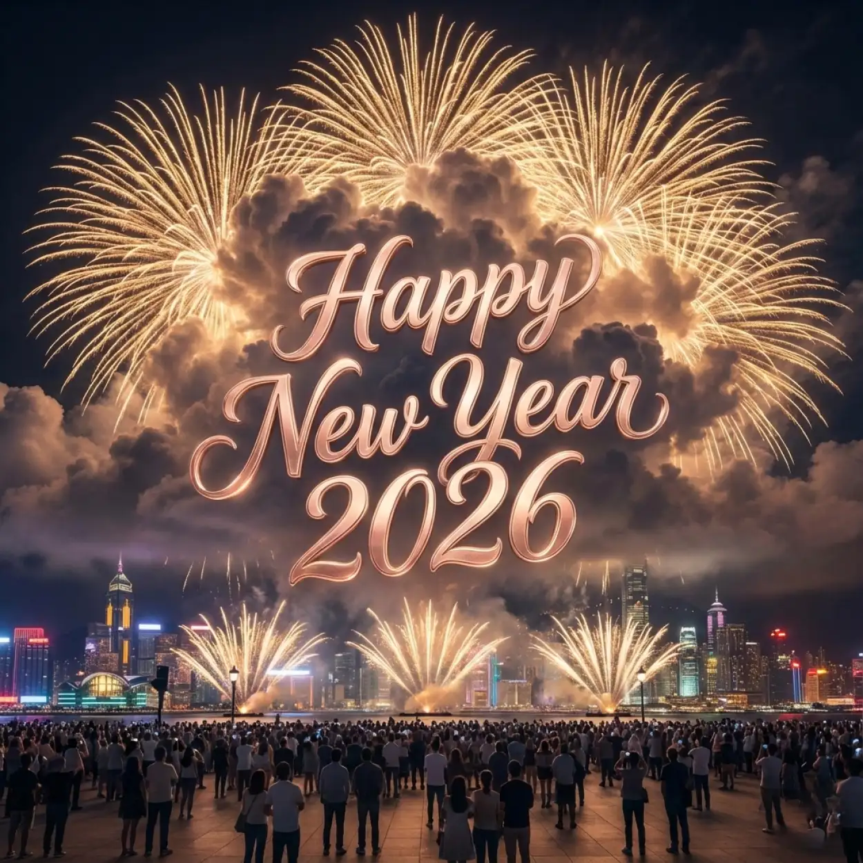 happy new year 2026 creative design