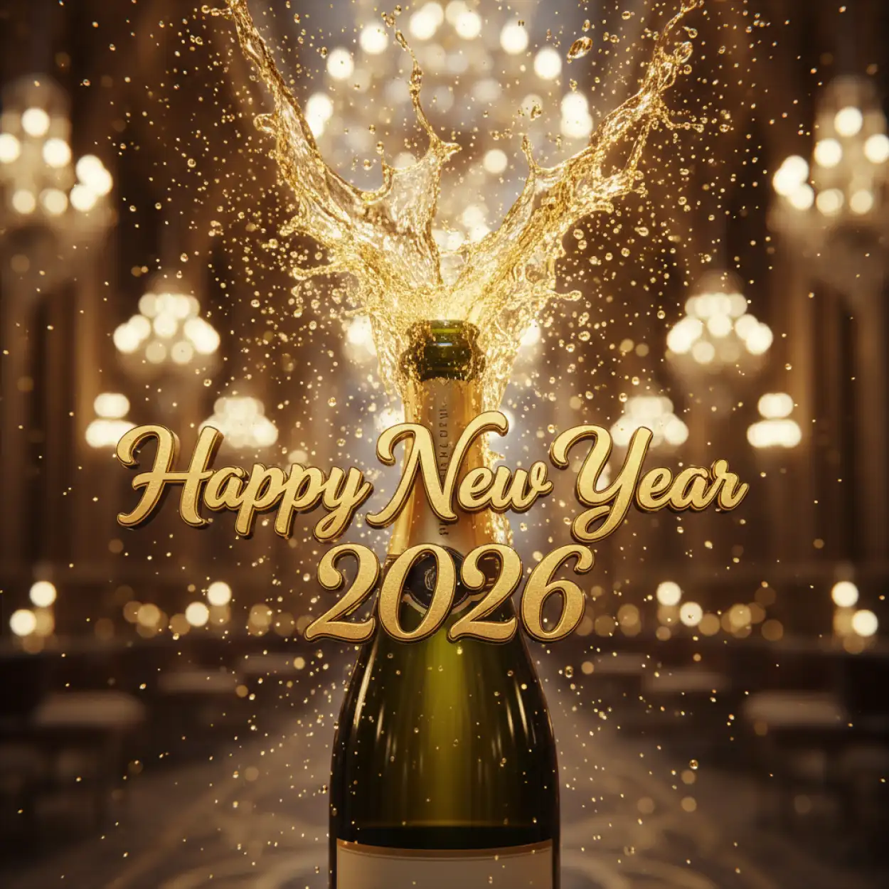 Free Download Happy New Year 2026 Digital Greeting Images - High Quality Happy New Year 2026 Background