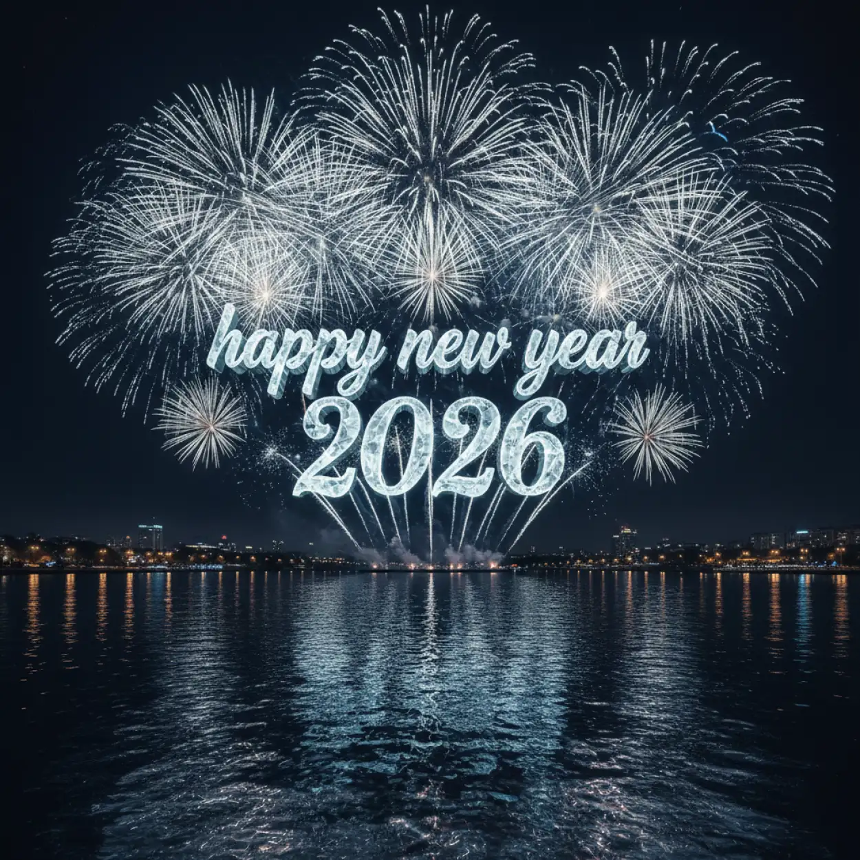 happy new year 2026 fireworks background