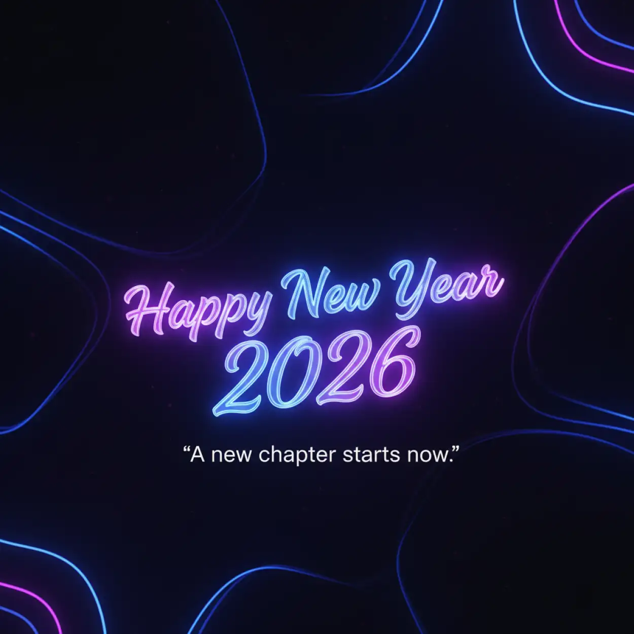happy new year 2026 greeting card latest design