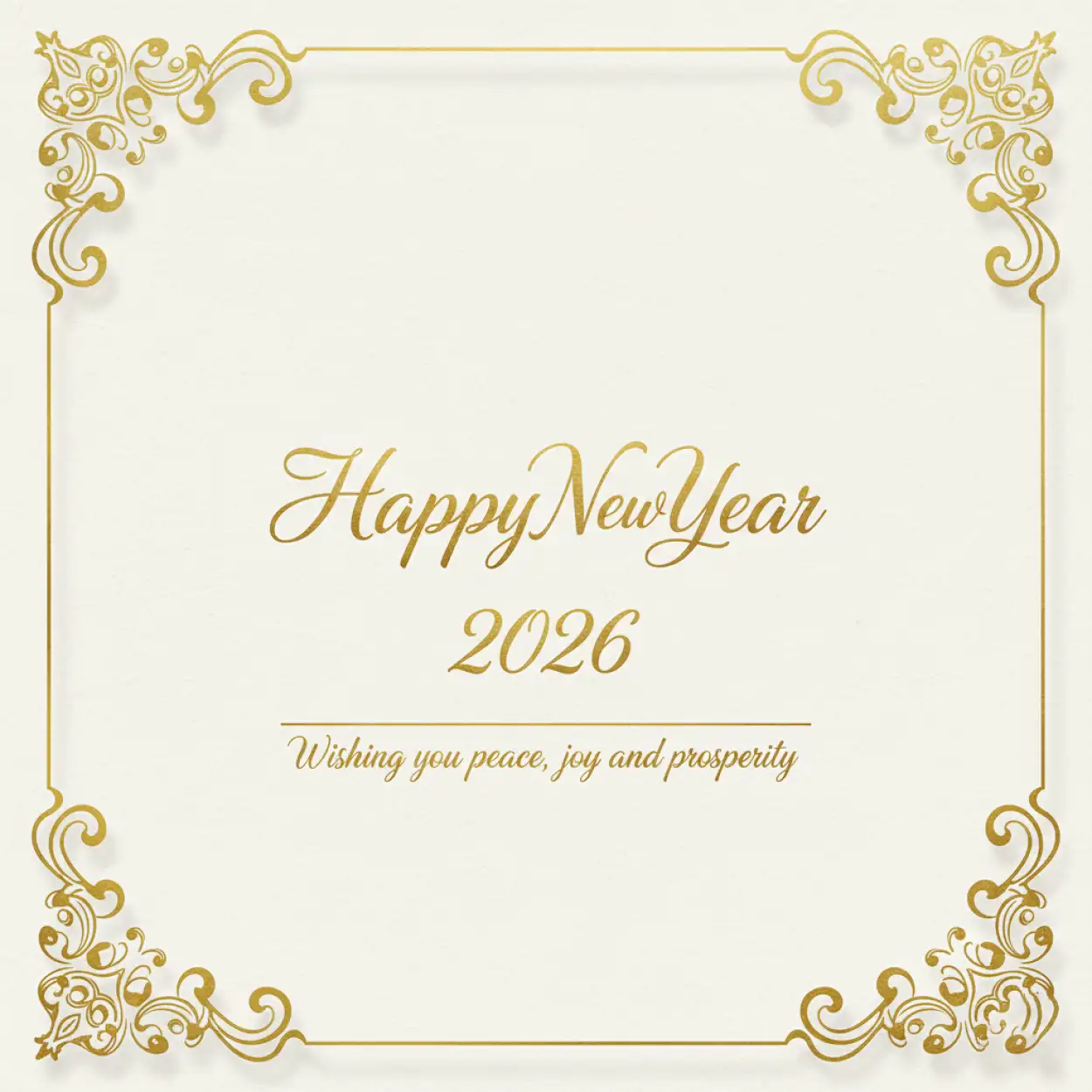 happy new year 2026 greeting card night celebration