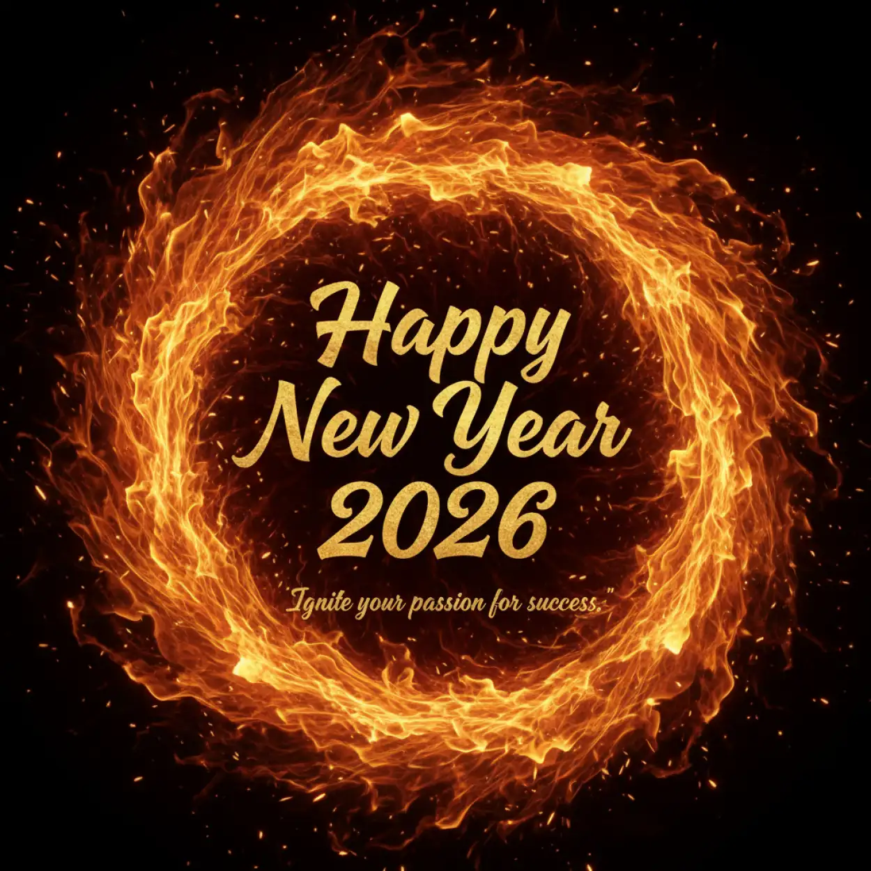 happy new year 2026 greeting card whatsapp status