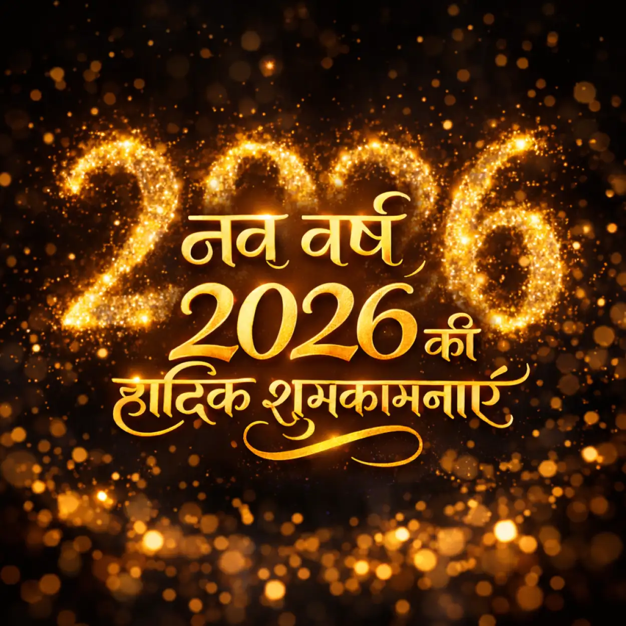 happy new year 2026 hindi background image