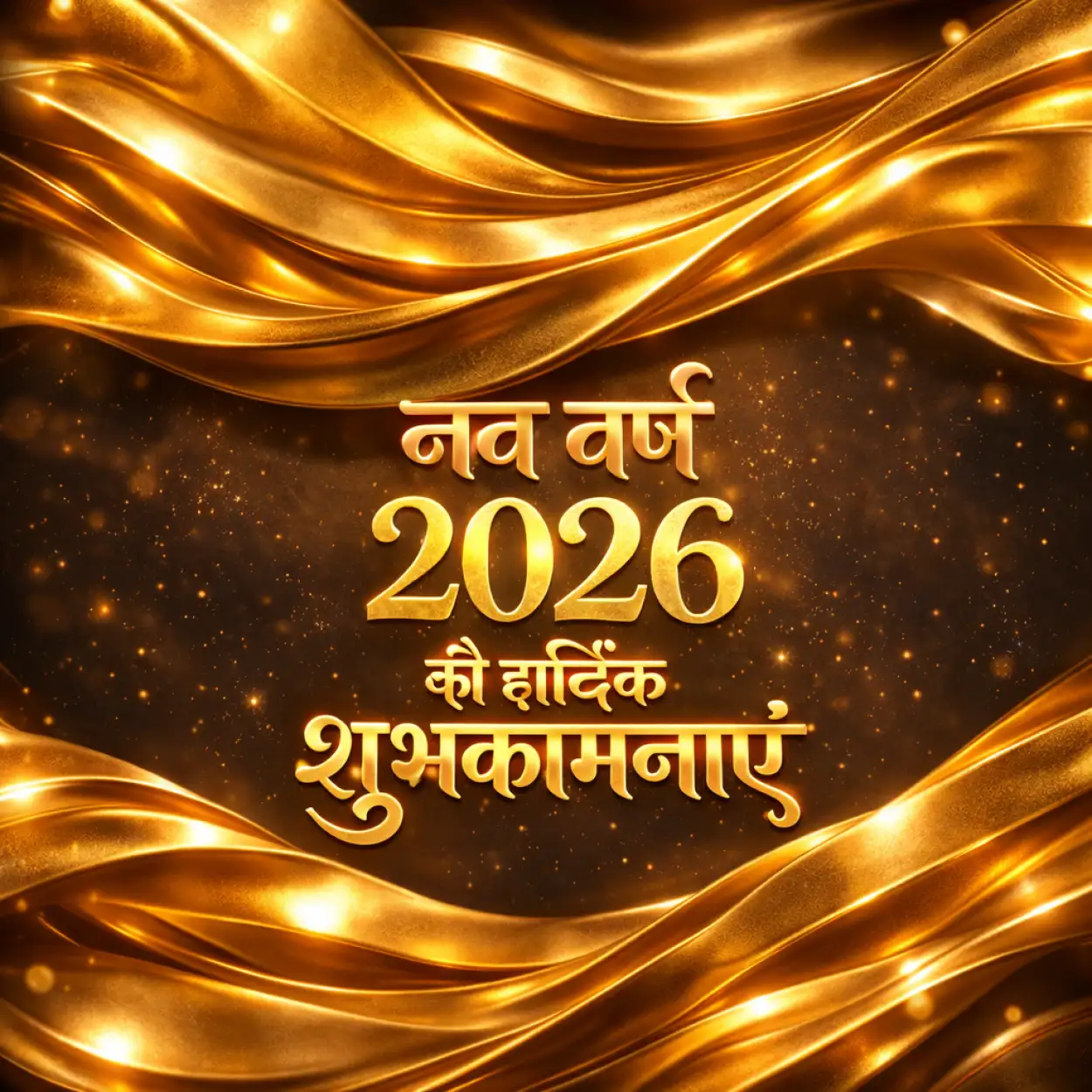 happy new year 2026 hindi creative design