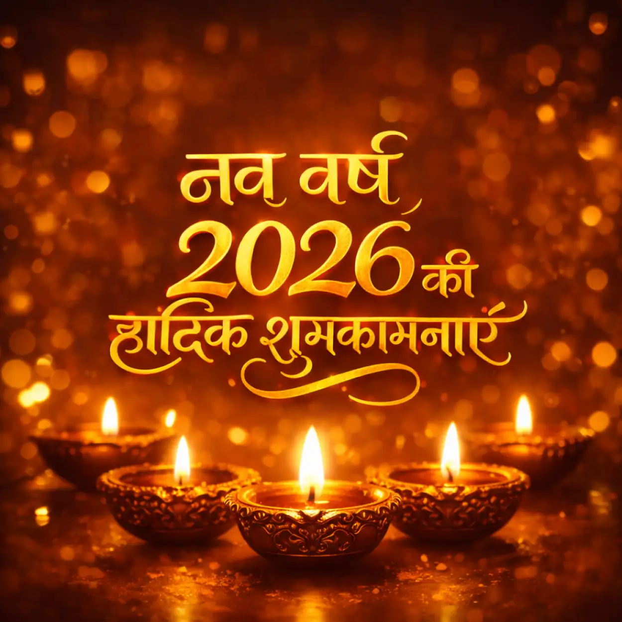 happy new year 2026 hindi hd wallpaper