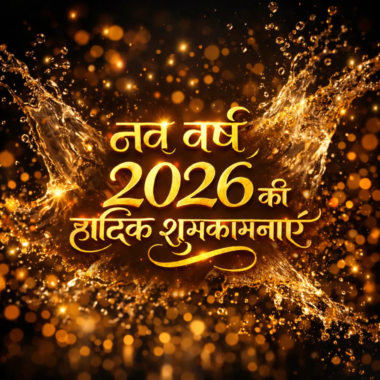 happy new year 2026 hindi transparent png