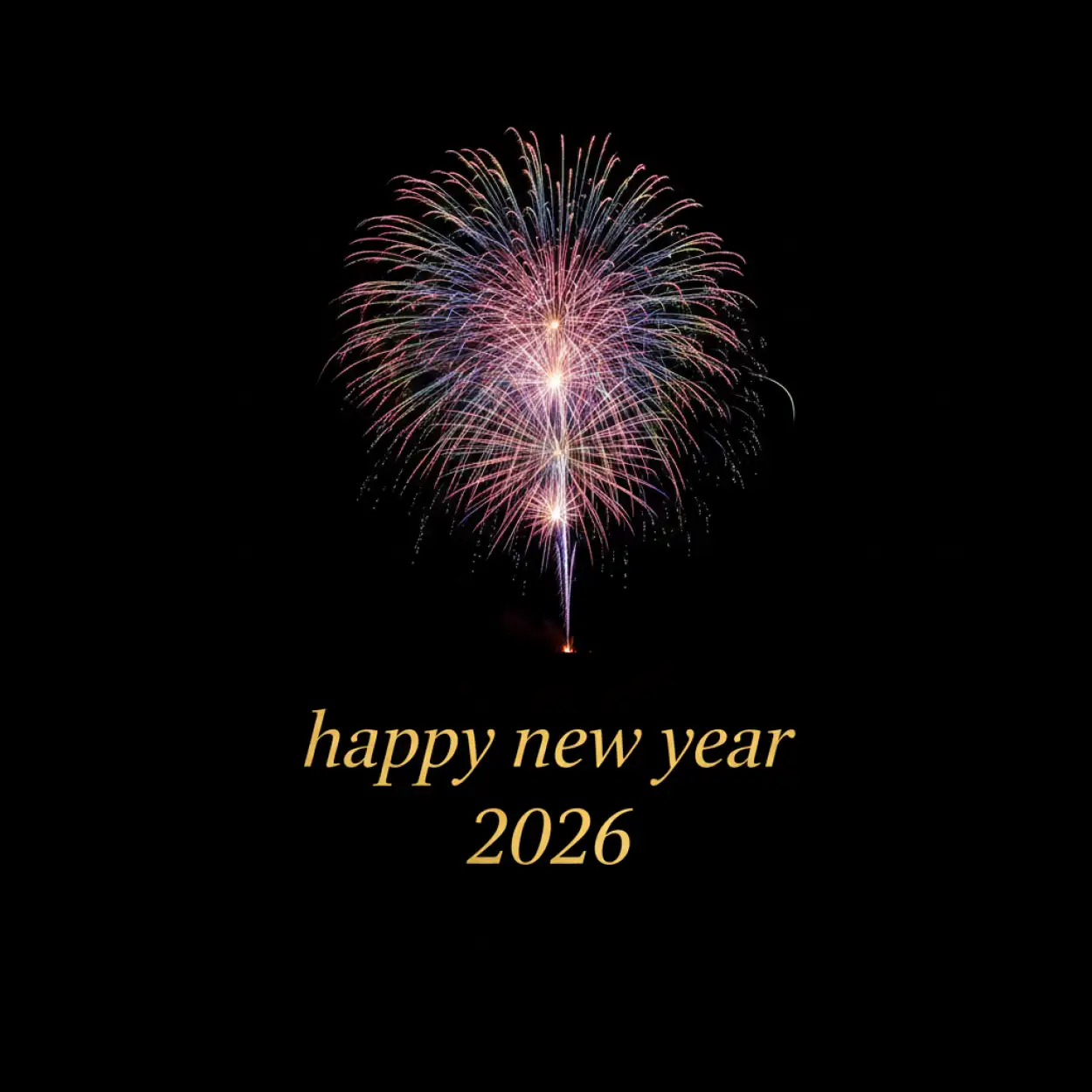 happy new year 2026 light theme background
