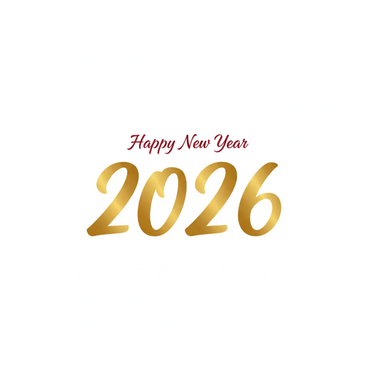 happy new year 2026 minimal png