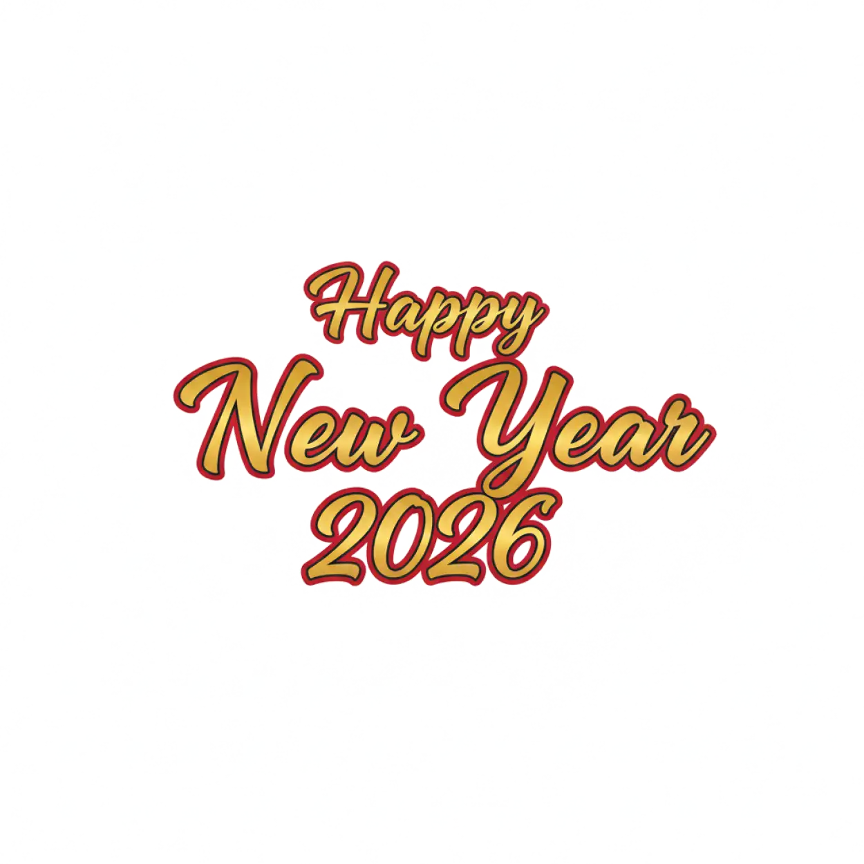 happy new year 2026 png element