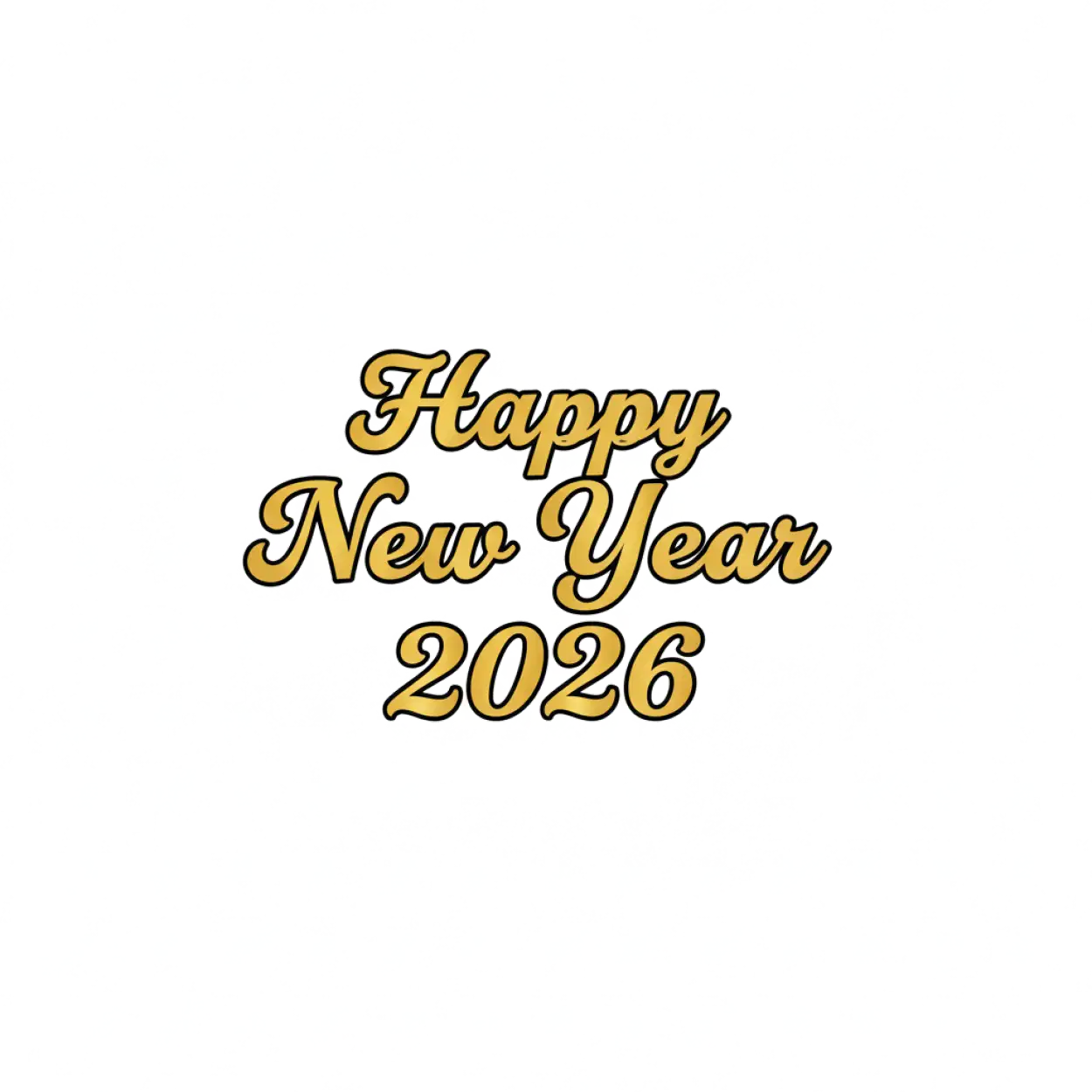 happy new year 2026 png fancy text