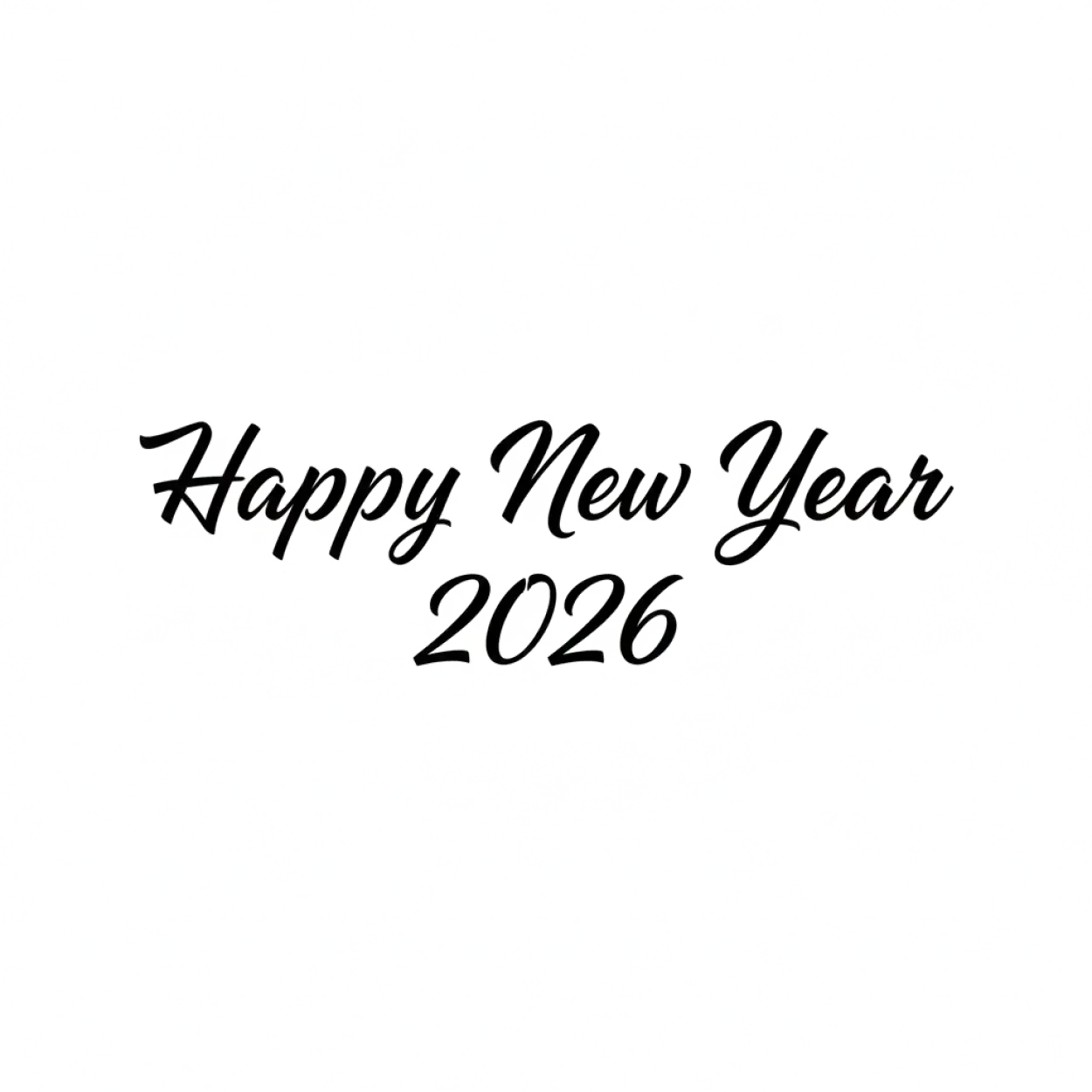 happy new year 2026 png handwritten style